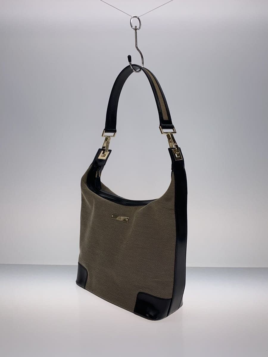 GUCCI shoulder bag canvas GRY plain 001･4204 2