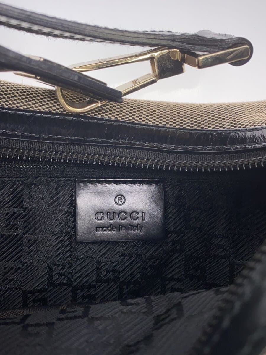 GUCCI shoulder bag canvas GRY plain 001･4204 5
