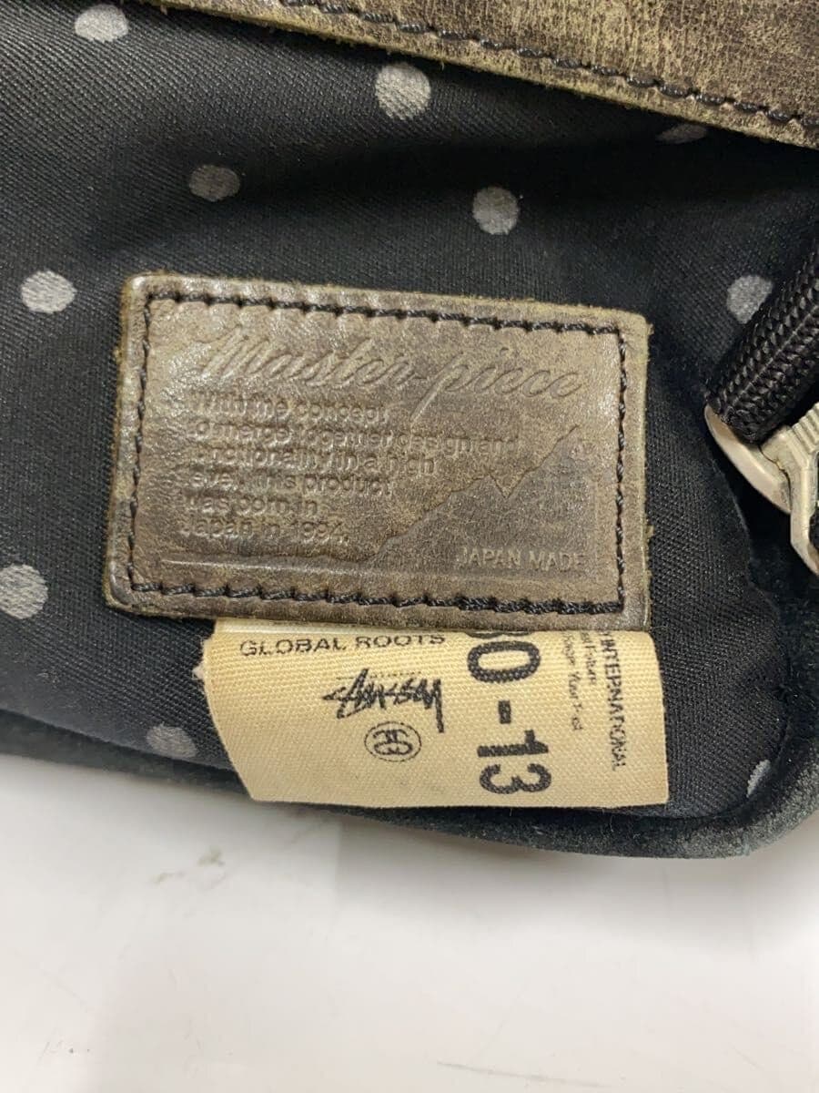 STUSSY x MSPC(master-piece)Waist Bag Cotton BLK Dot 5