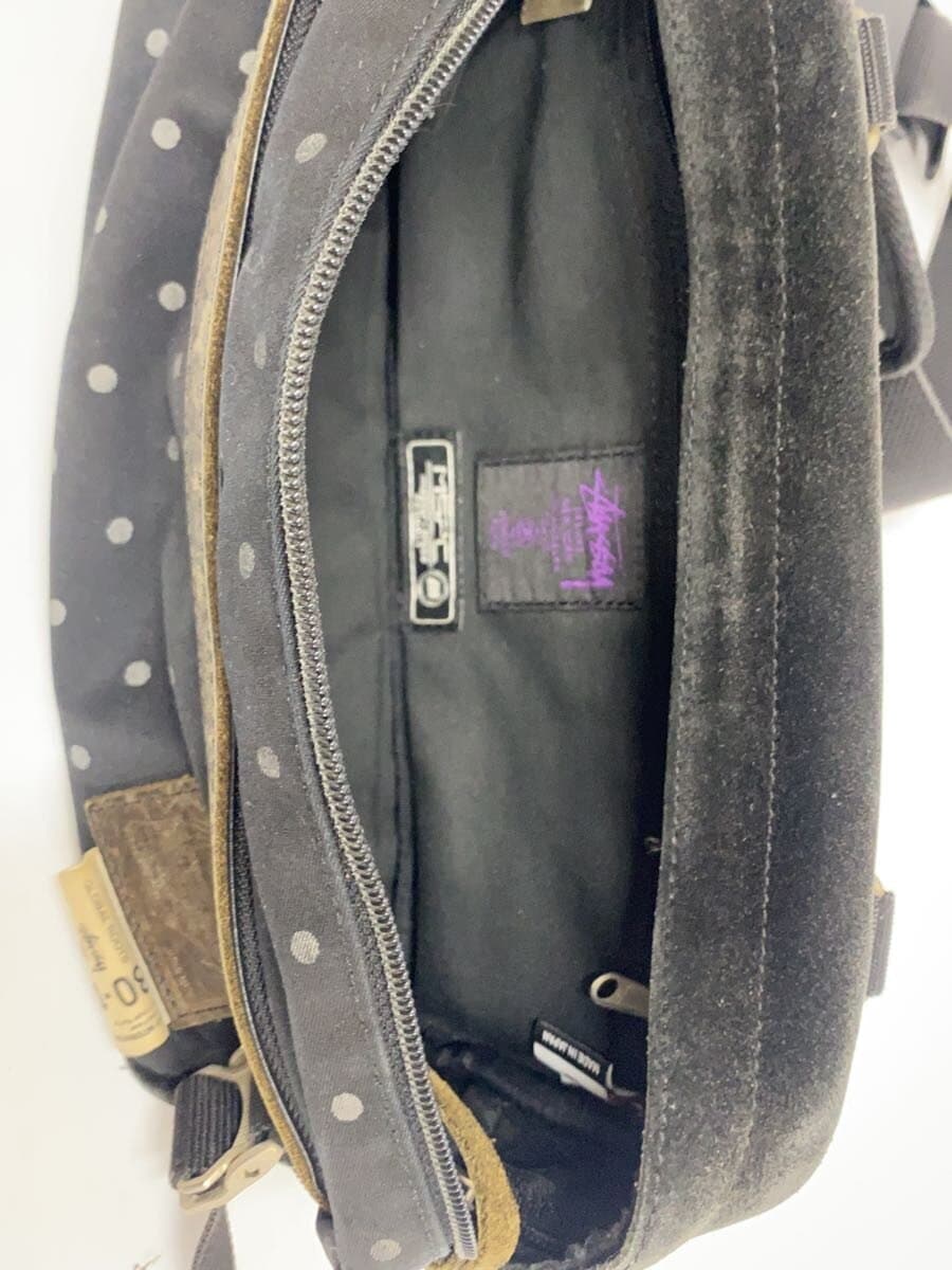 STUSSY x MSPC(master-piece)Waist Bag Cotton BLK Dot 6