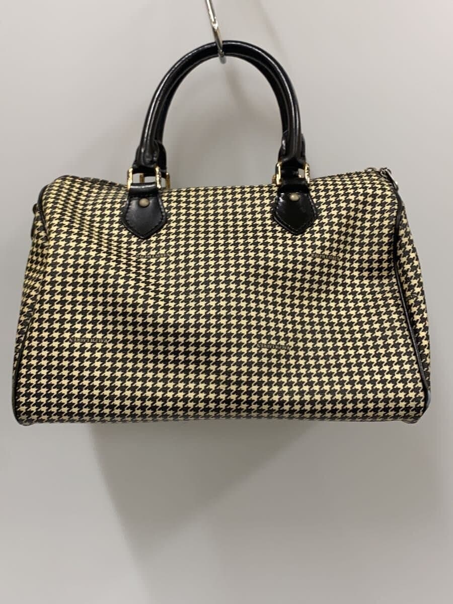 RALPH LAUREN Boston Bag Leather Multicolor Houndstooth 3