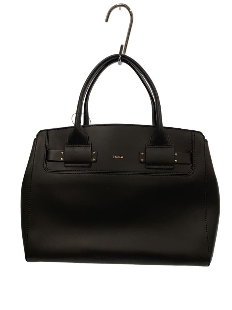 FURLA Shoulder Bag Leather BLK Solid 00869569 2-Way