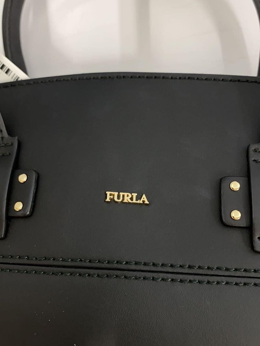 FURLA Shoulder Bag Leather BLK Solid 00869569 2-Way 5