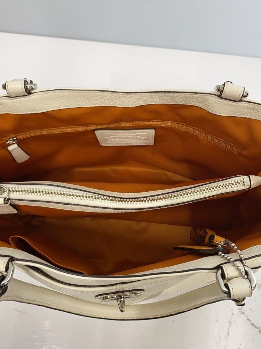 COACH Handbag_Carry All_Turnlock Leather BRW 6