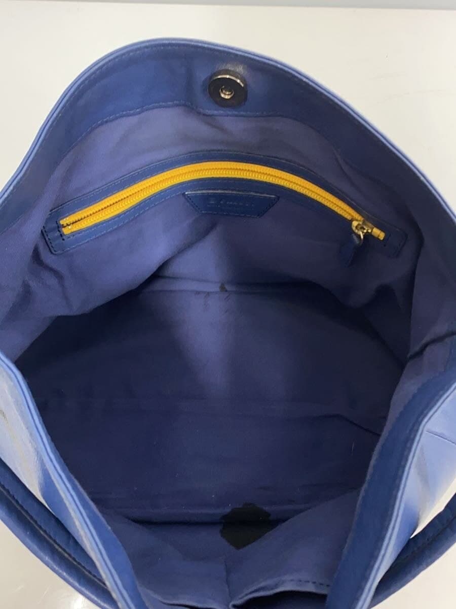 russet Tote Bag Leather BLU Solid 6