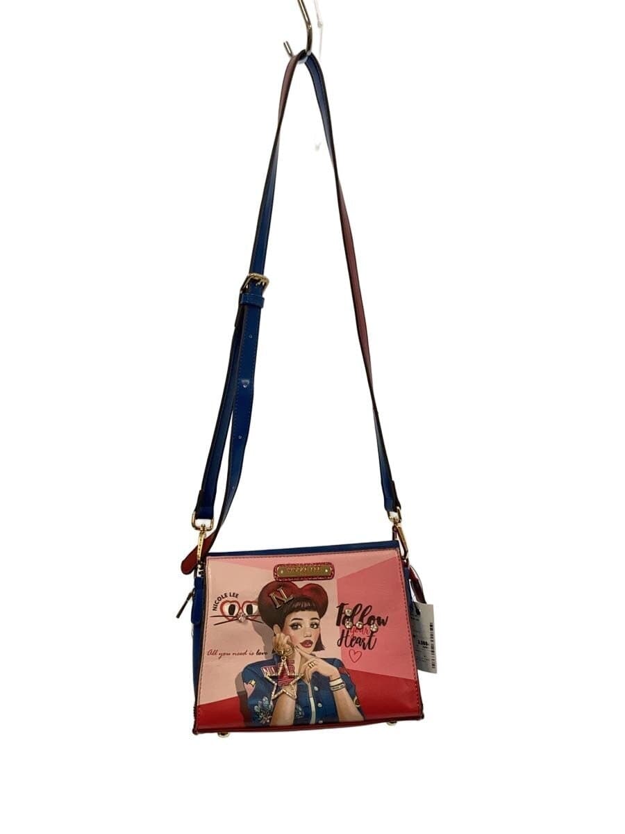 Nicole Lee shoulder bag leather multicolor all-over pattern DTL16015