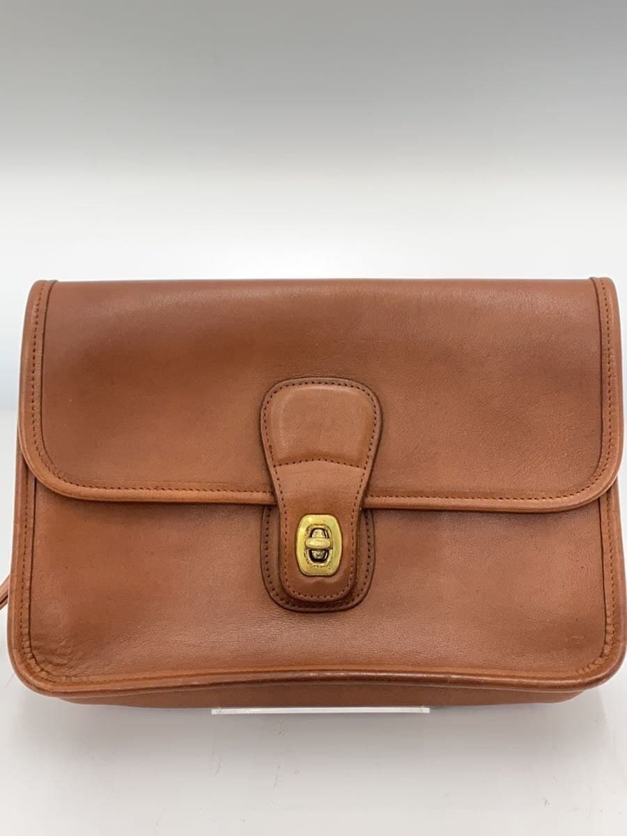 COACH Vintage Coach Shoulder Bag Leather BRW 9832 3