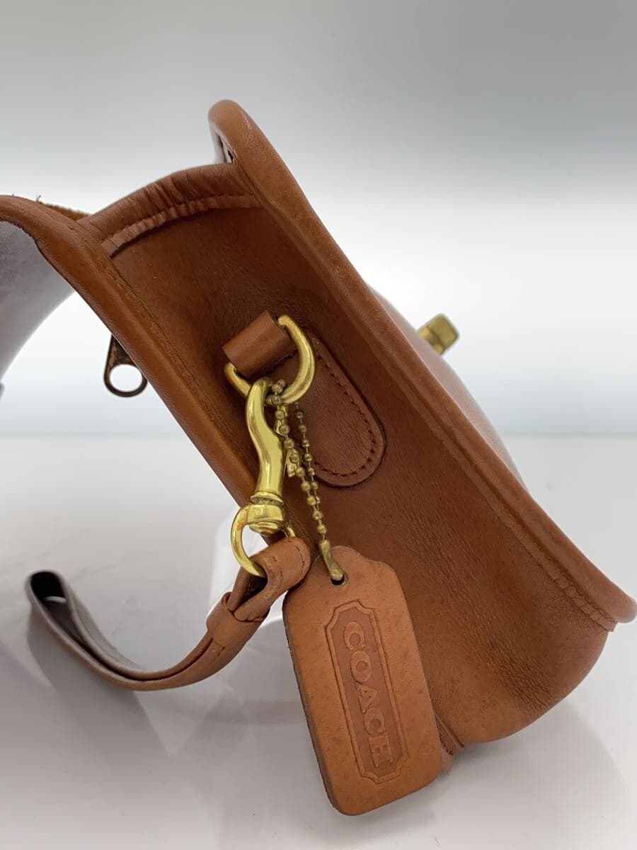 COACH Vintage Coach Shoulder Bag Leather BRW 9832 7