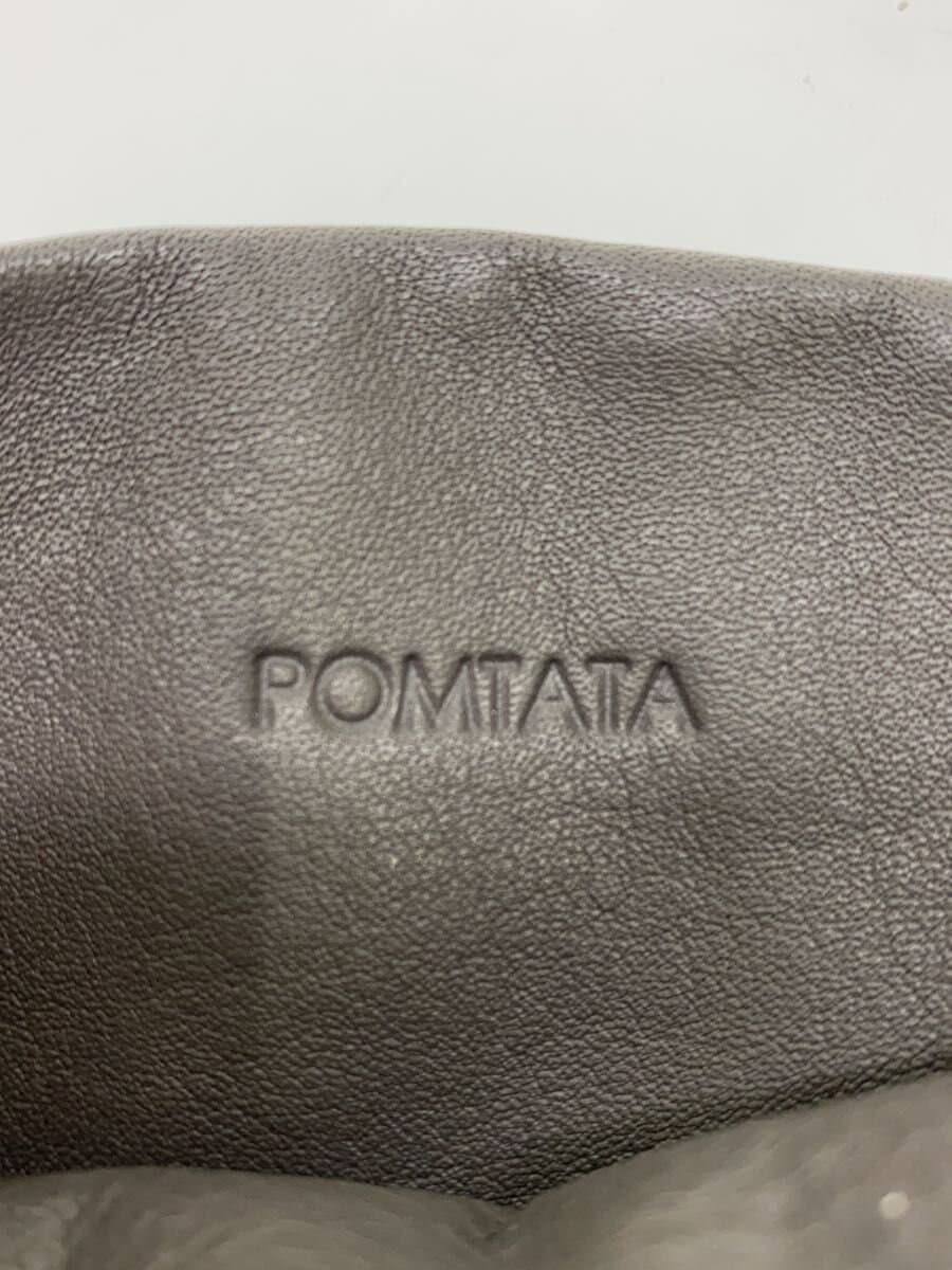 POMTATA Shoulder Bag Leather GRY Solid 5