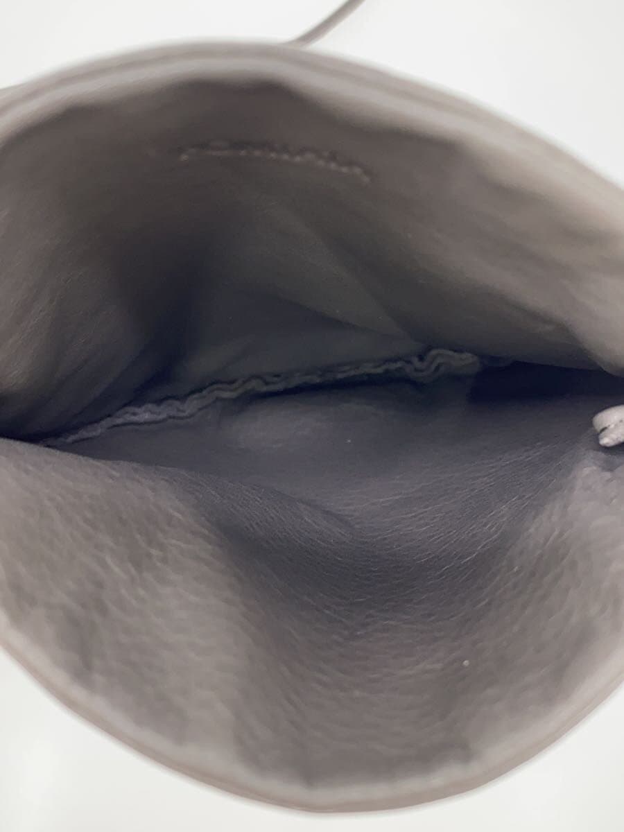 POMTATA Shoulder Bag Leather GRY Solid 6