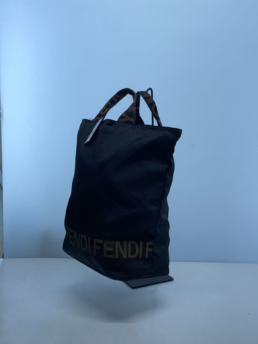 FENDI Italy Logo Tote Bag Nylon BLK 226226488098 2