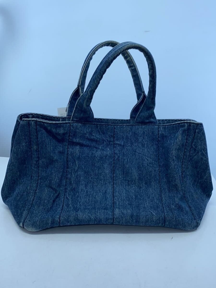 PRADA Tote Bag Canvas BLU 3