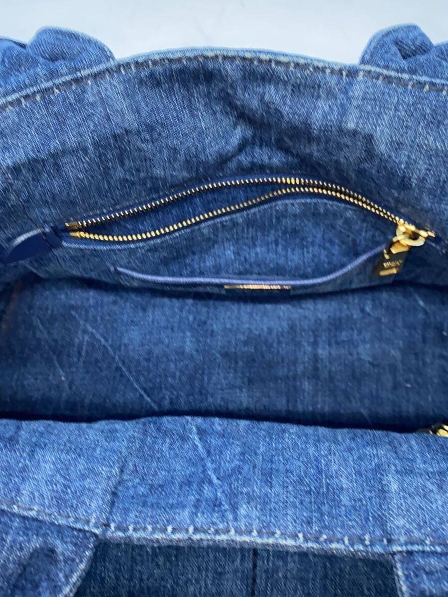 PRADA Tote Bag Canvas BLU 6