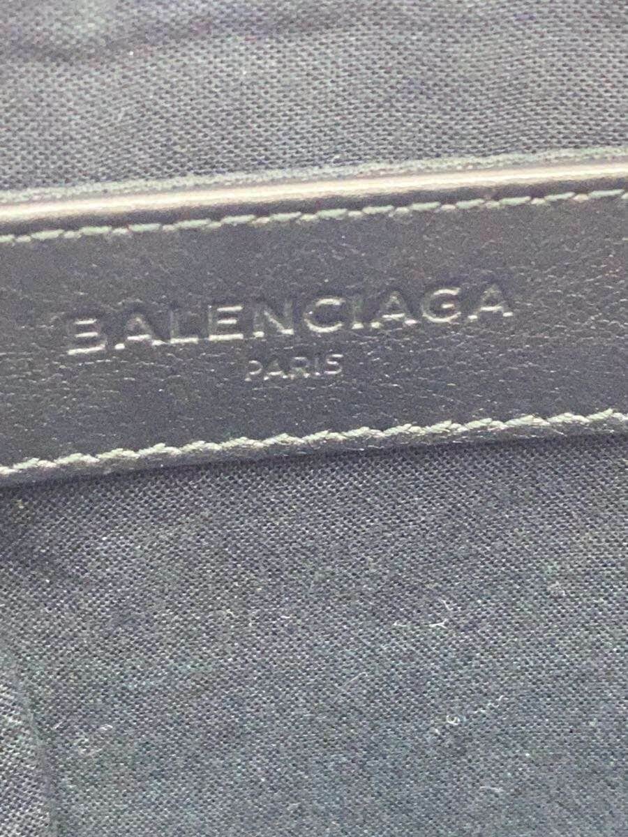 BALENCIAGA clutch bag leather BLK all-over pattern 5