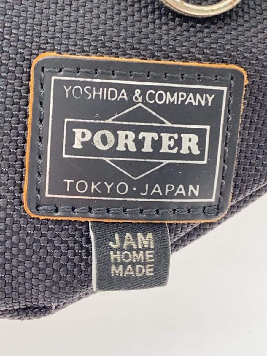 PORTER × JAM HOME MADE Waist Bag Polyester Black Plain 5