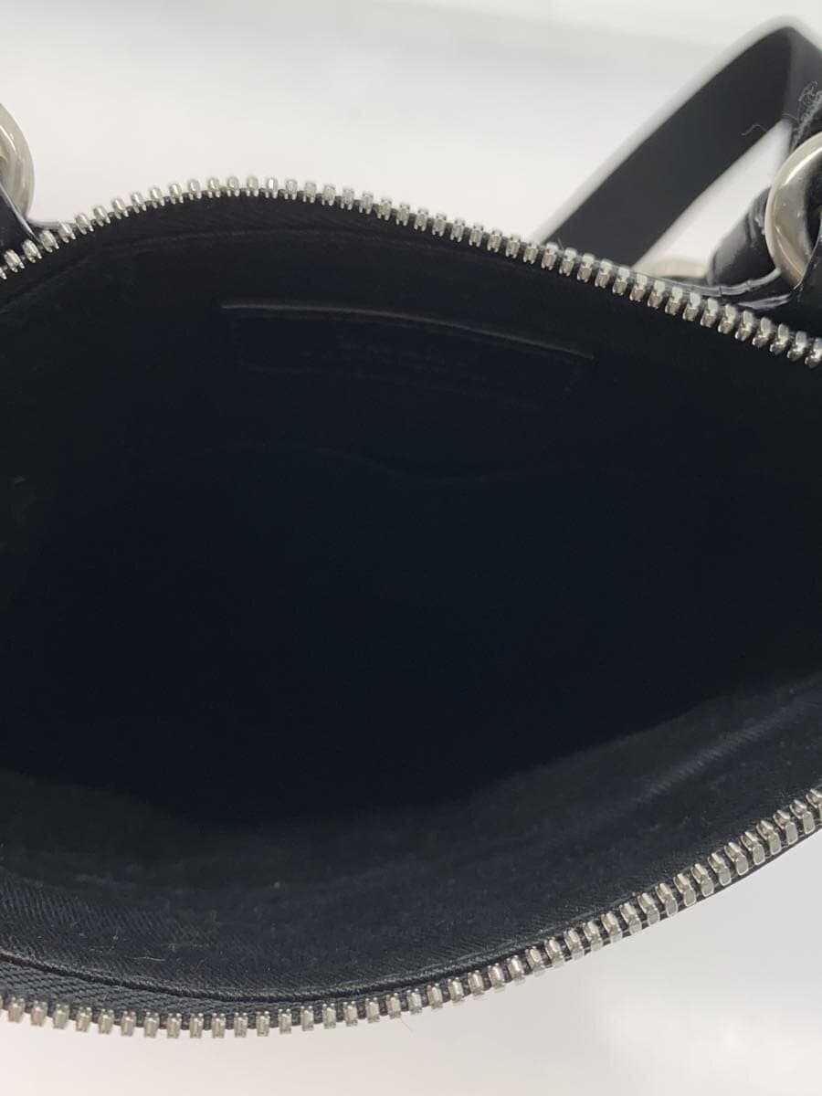 BALLY shoulder bag leather black plain 6