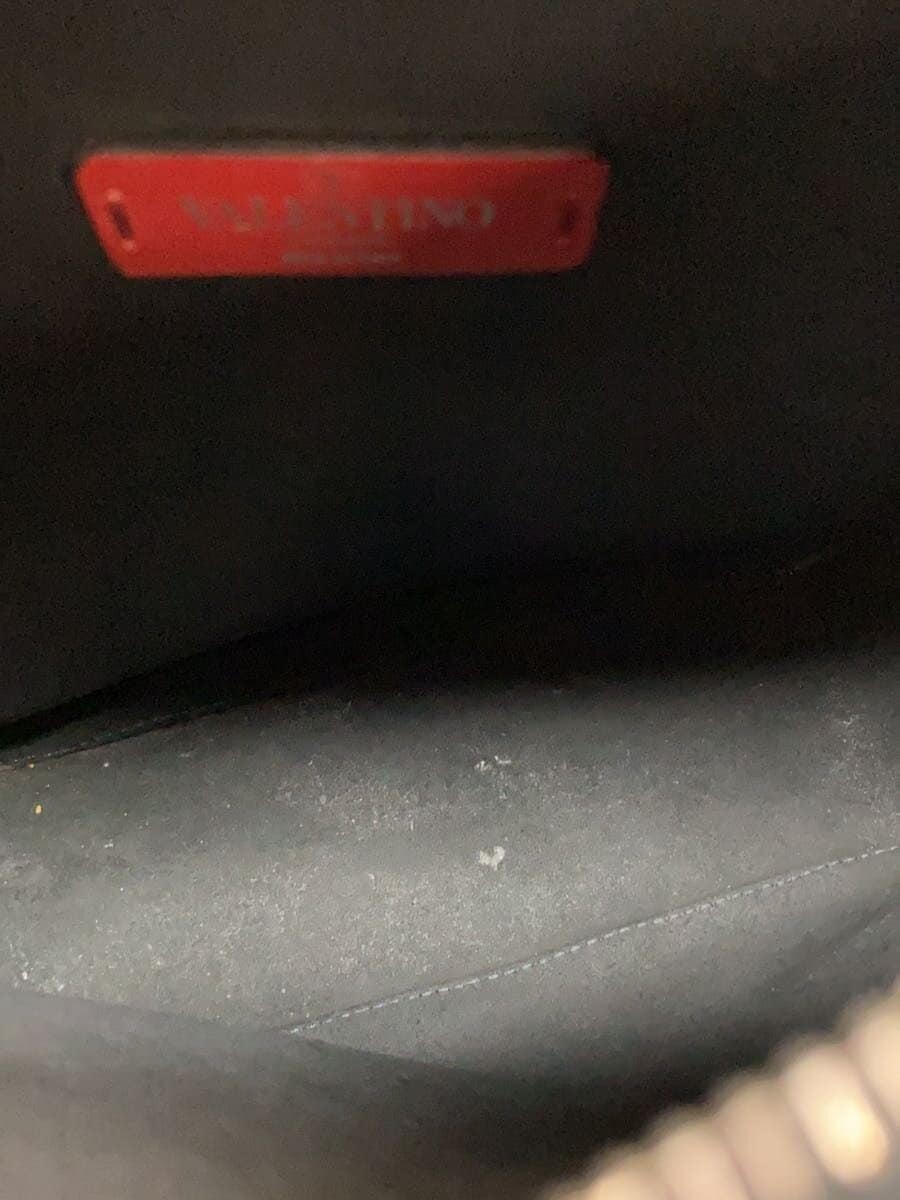 VALENTINO GARAVANI Shoulder Bag PVC BLK 6