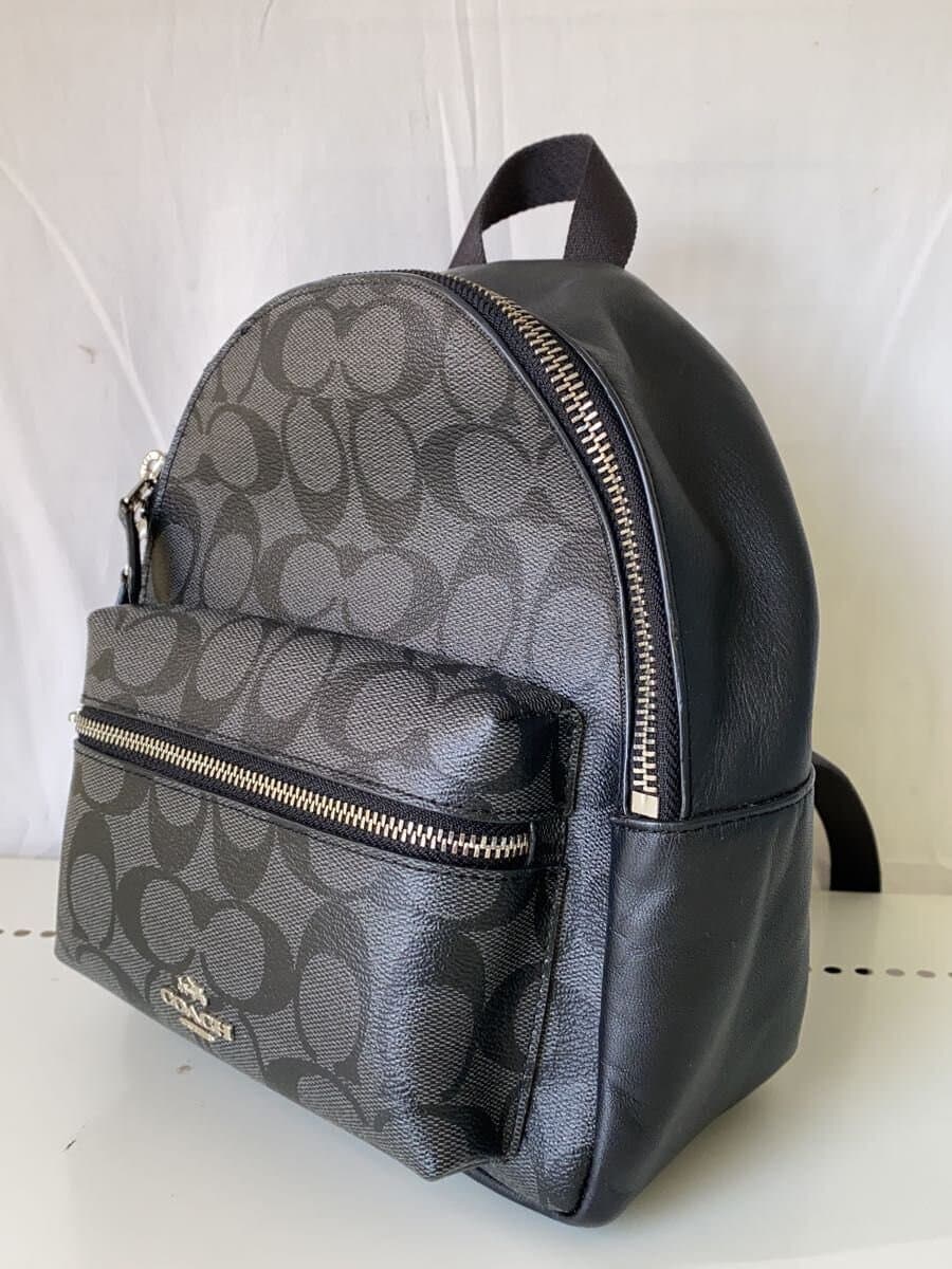 COACH Backpack Leather BLK All Over Pattern F-58315 2
