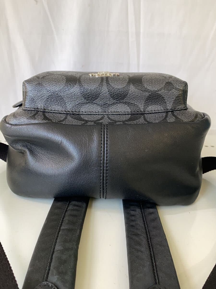 COACH Backpack Leather BLK All Over Pattern F-58315 4