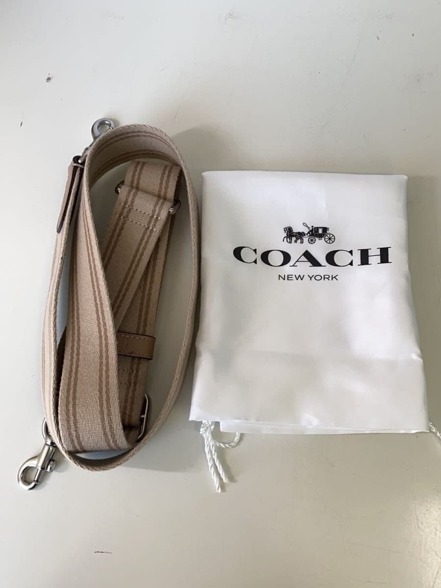 COACH Cargo Tote 26 Canvas BEG Solid 7