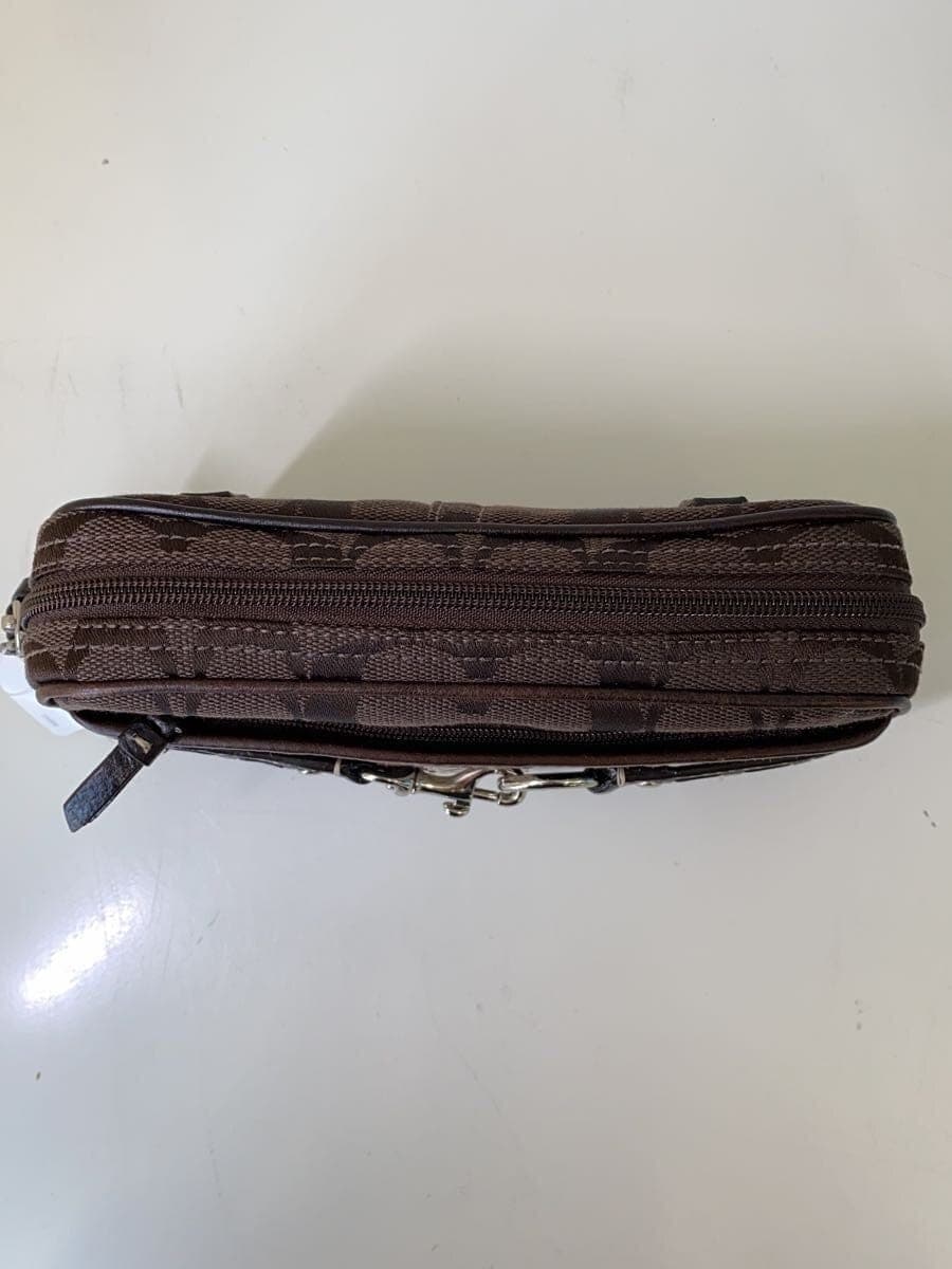 COACH Waist Bag Canvas BRW All Over Pattern 3