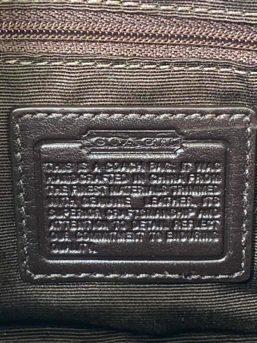 COACH Waist Bag Canvas BRW All Over Pattern 5