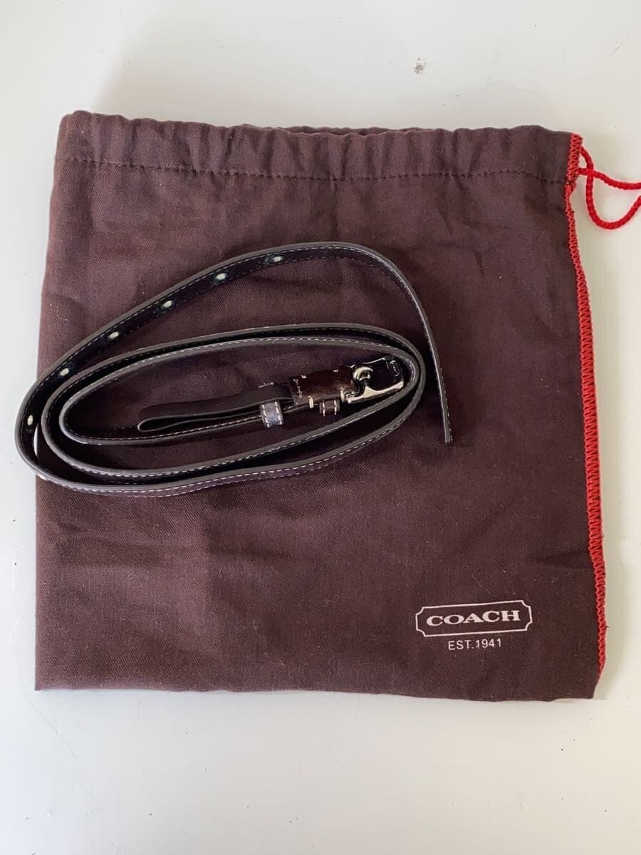 COACH Waist Bag Canvas BRW All Over Pattern 7