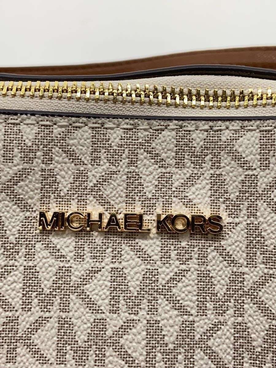 MICHAEL KORS Tote Bag Leather WHT DI-2212 5