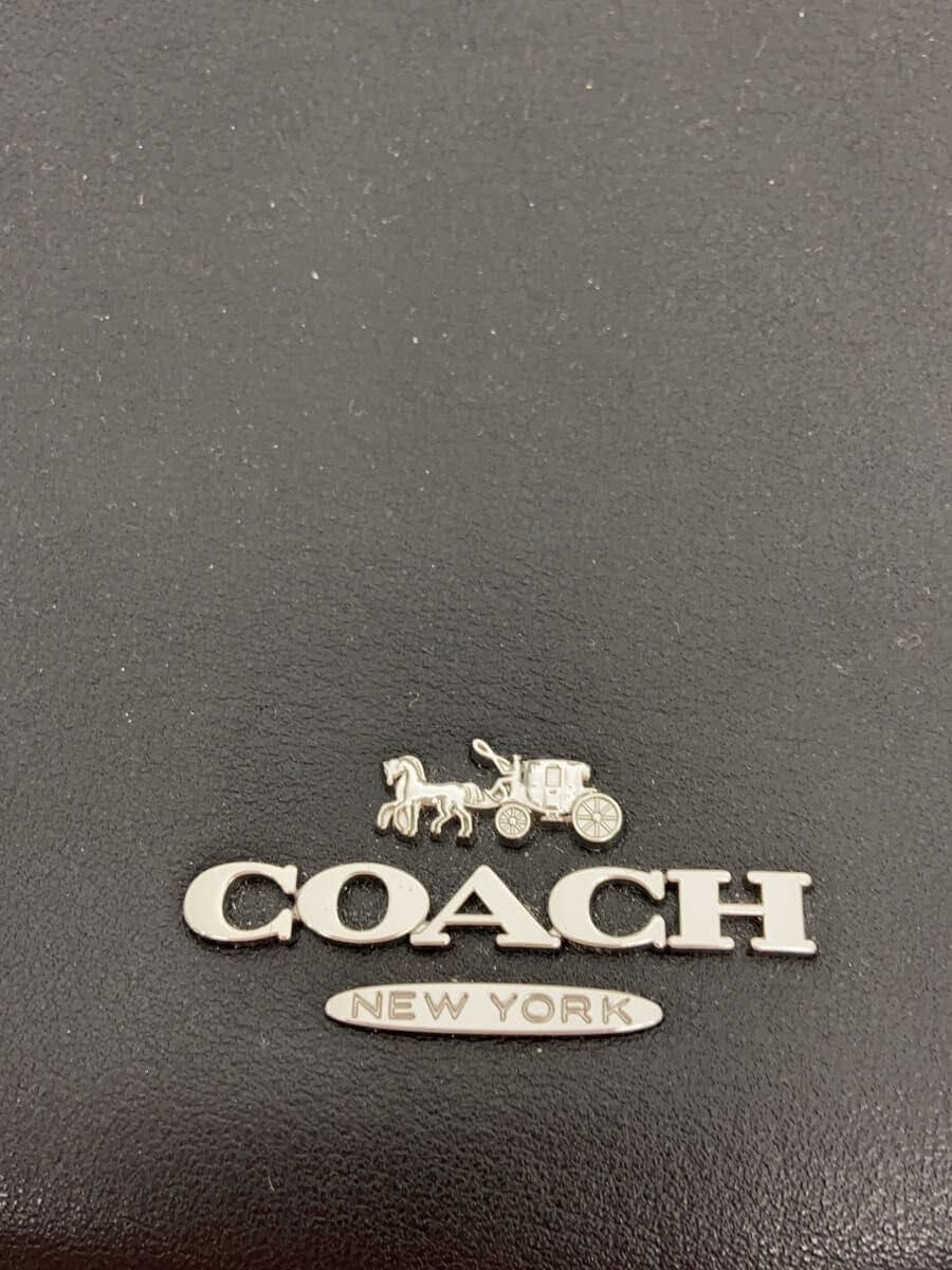 COACH Shoulder Bag Leather Black Solid Color C24202-CT644 5