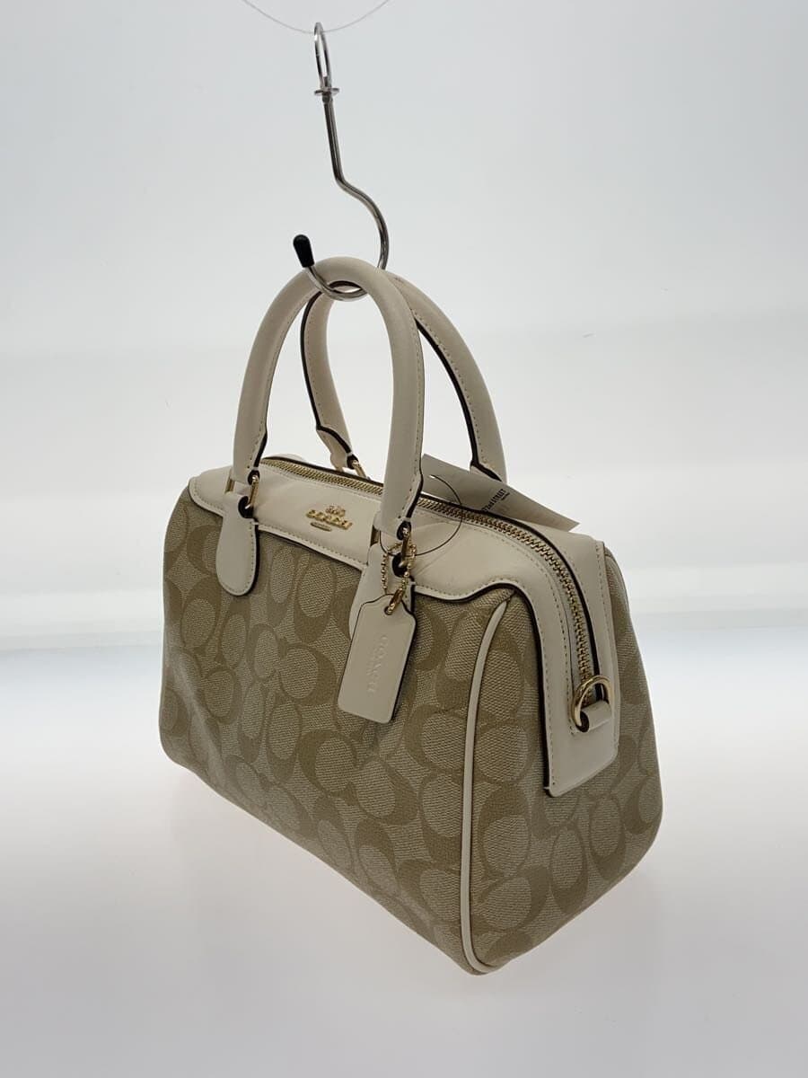 COACH Shoulder Bag PVC BEG All Over Pattern F32203 2