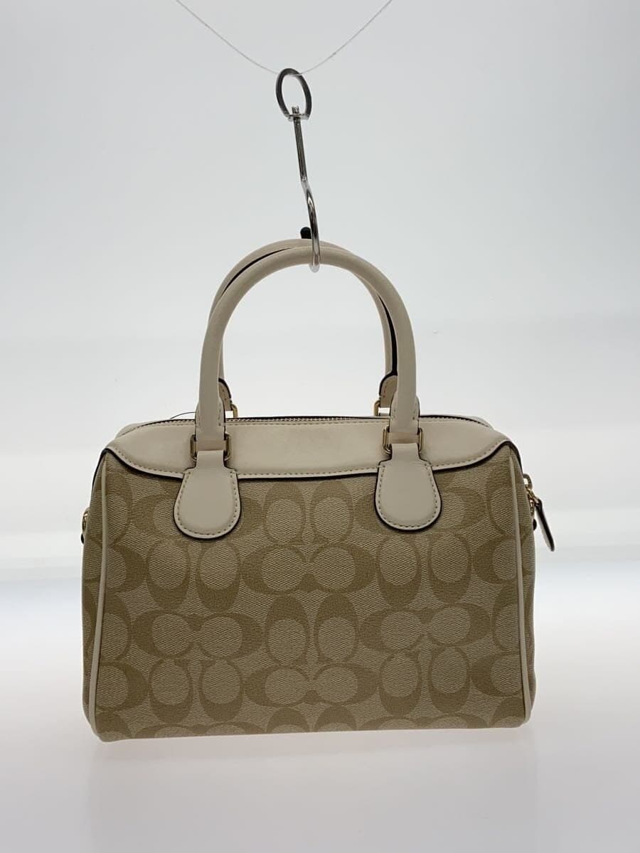COACH Shoulder Bag PVC BEG All Over Pattern F32203 3