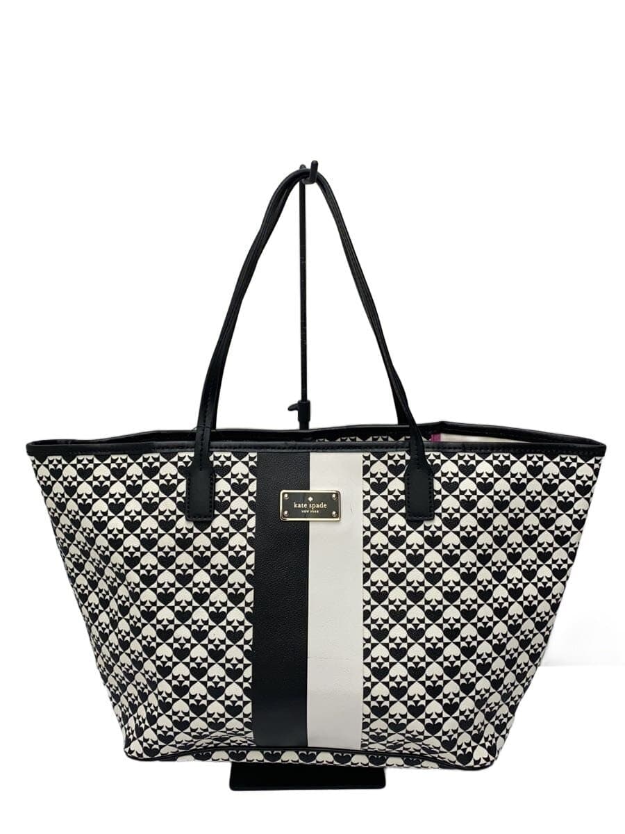 kate spade new york Tote Bag Leather BLK All Over Pattern WKRU3627