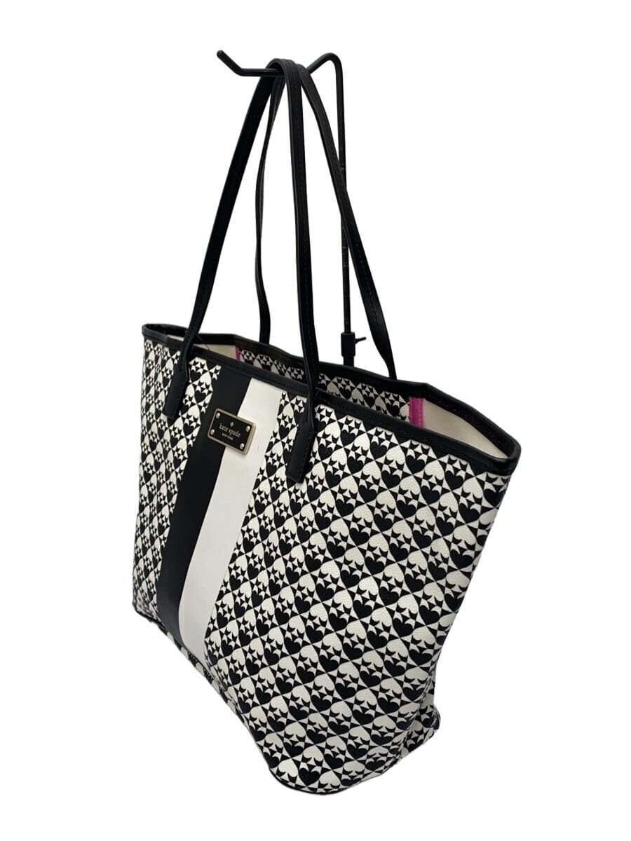 kate spade new york Tote Bag Leather BLK All Over Pattern WKRU3627 2