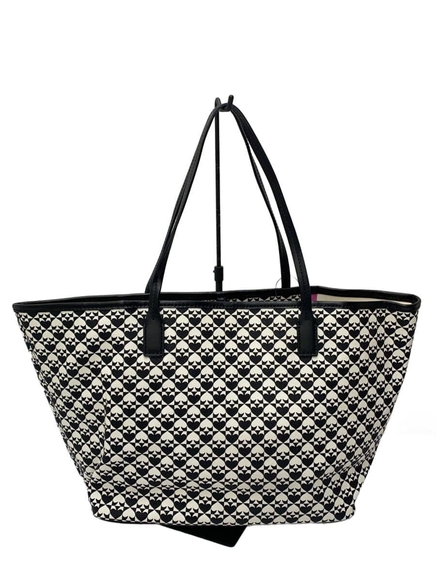 kate spade new york Tote Bag Leather BLK All Over Pattern WKRU3627 3
