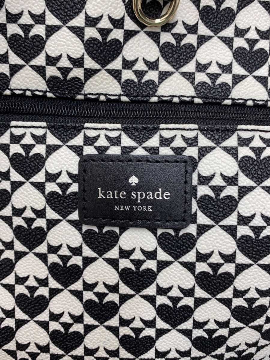 kate spade new york Tote Bag Leather BLK All Over Pattern WKRU3627 5