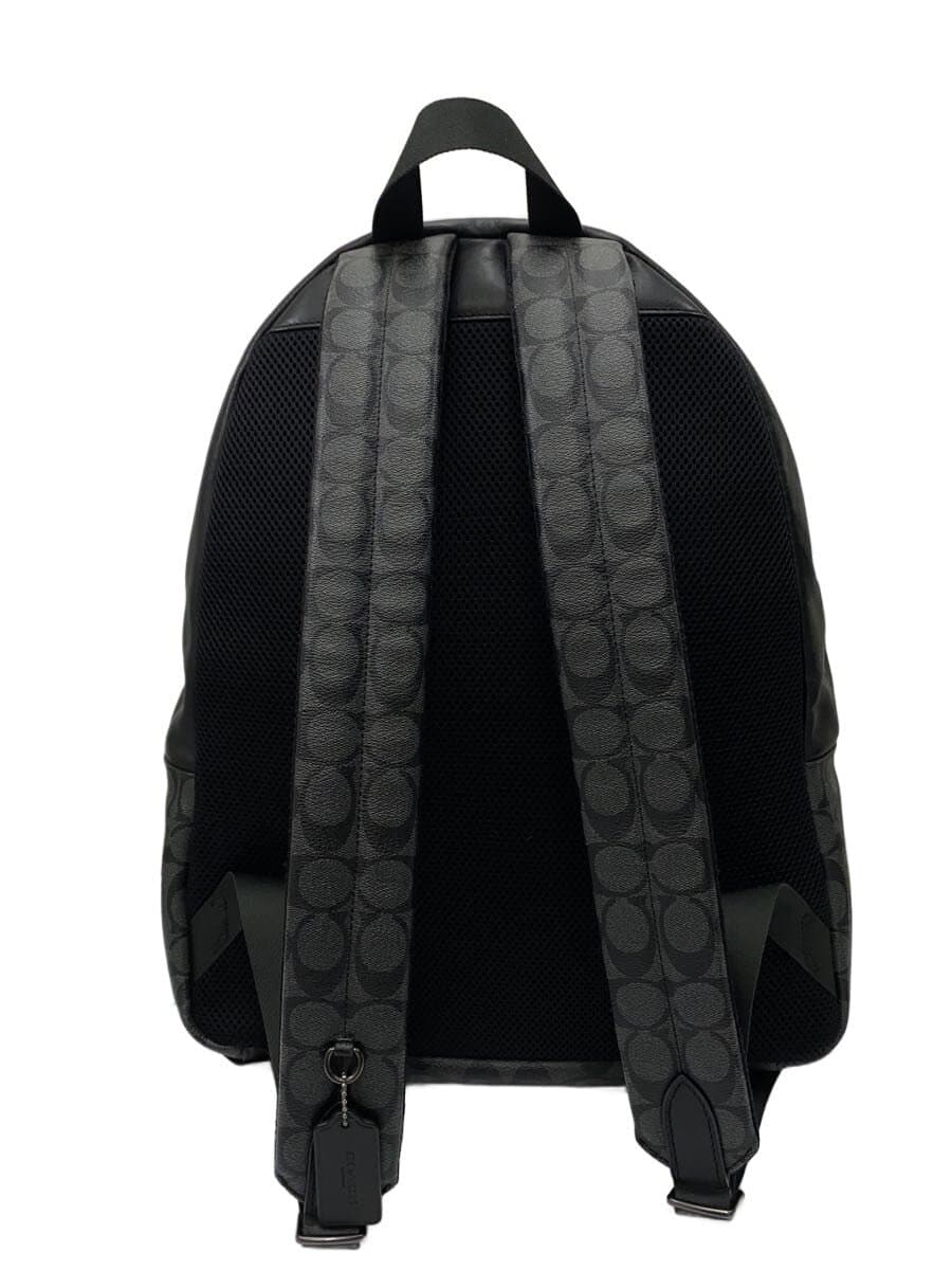 COACH Backpack Signature PVC Black Allover Pattern F55398 3