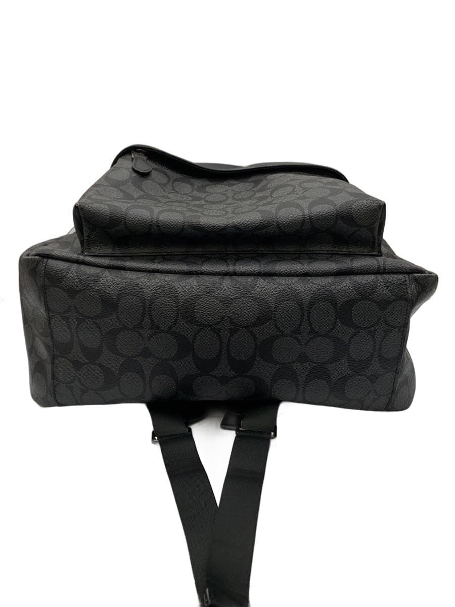 COACH Backpack Signature PVC Black Allover Pattern F55398 4