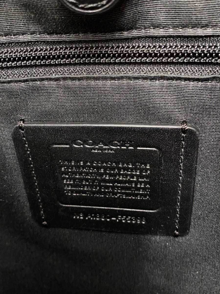 COACH Backpack Signature PVC Black Allover Pattern F55398 5