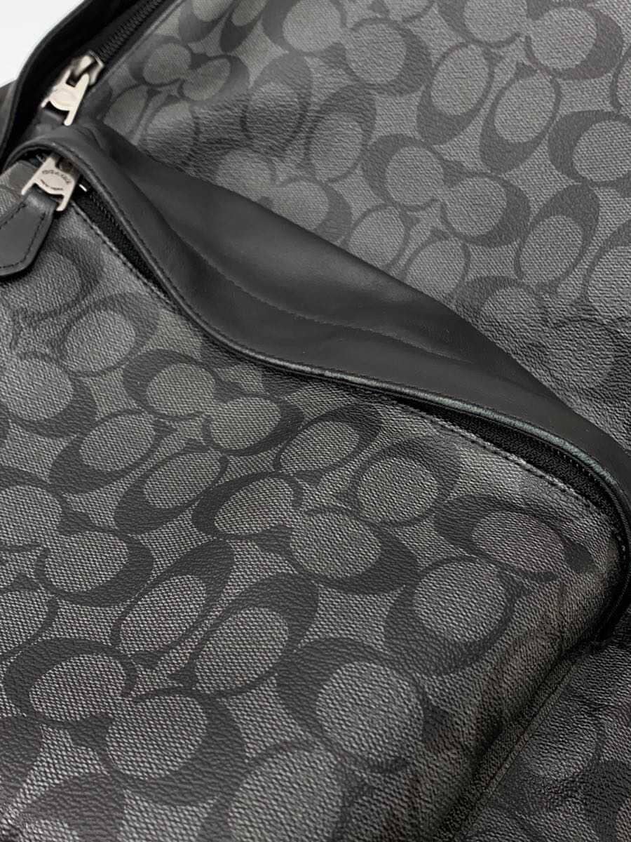 COACH Backpack Signature PVC Black Allover Pattern F55398 8