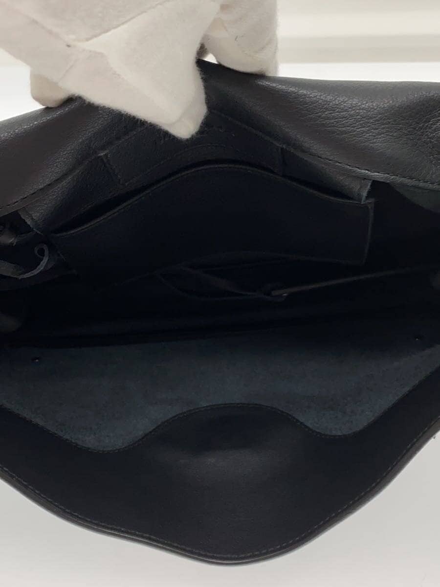 BALENCIAGA Paper Zip Around Sight Clutch Bag Goat Leather BLK 357828 6
