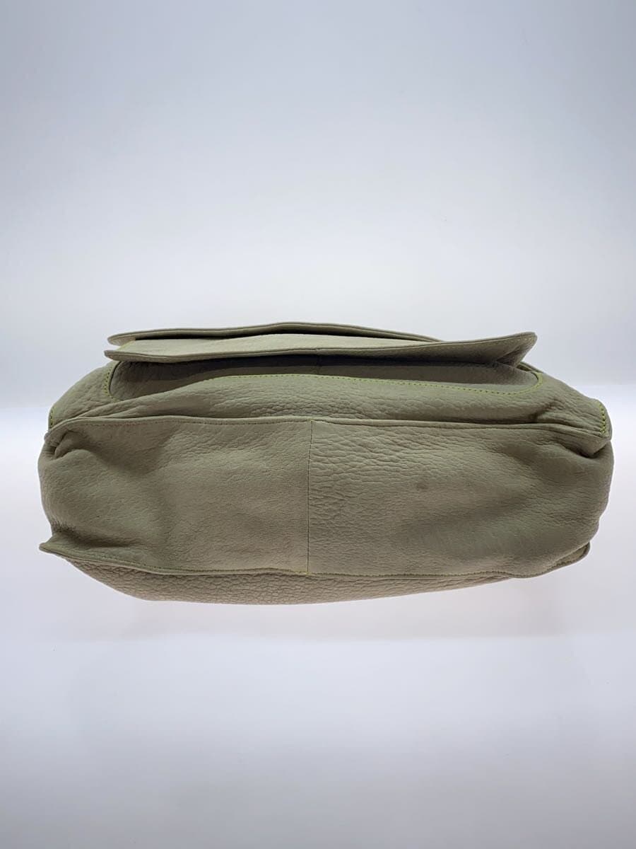 BOTTEGA VENETA Shoulder Bag Suede KHK Solid 4