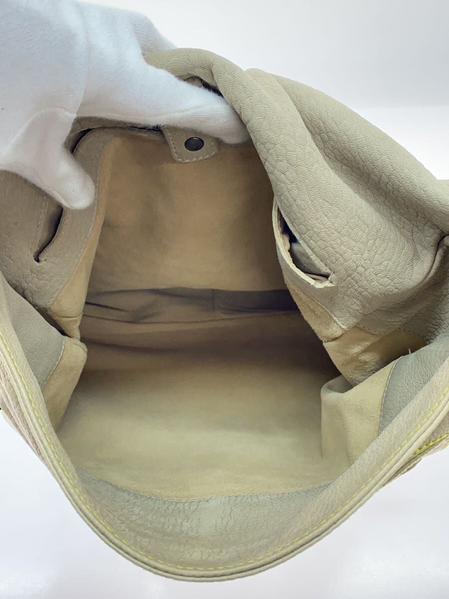 BOTTEGA VENETA Shoulder Bag Suede KHK Solid 5