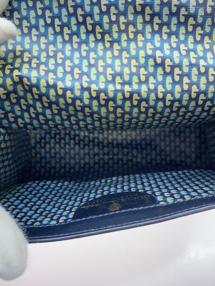 GUCCI Clutch Bag Sherry Line Suede BLK Solid 6