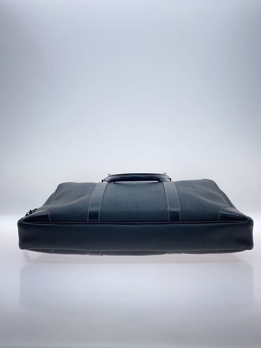 dunhill Leather Handle Bag BLK Solid 4