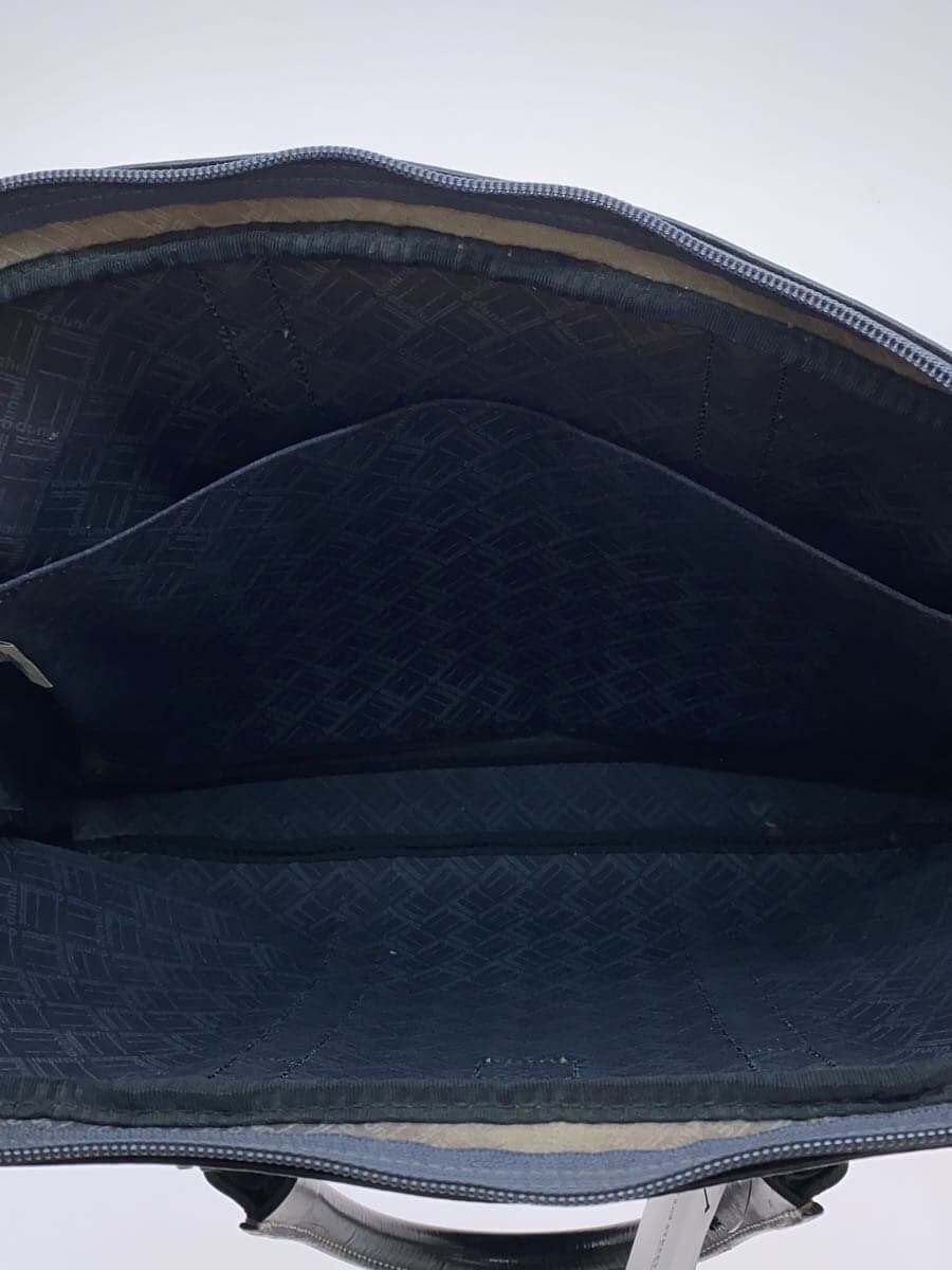 dunhill Leather Handle Bag BLK Solid 6