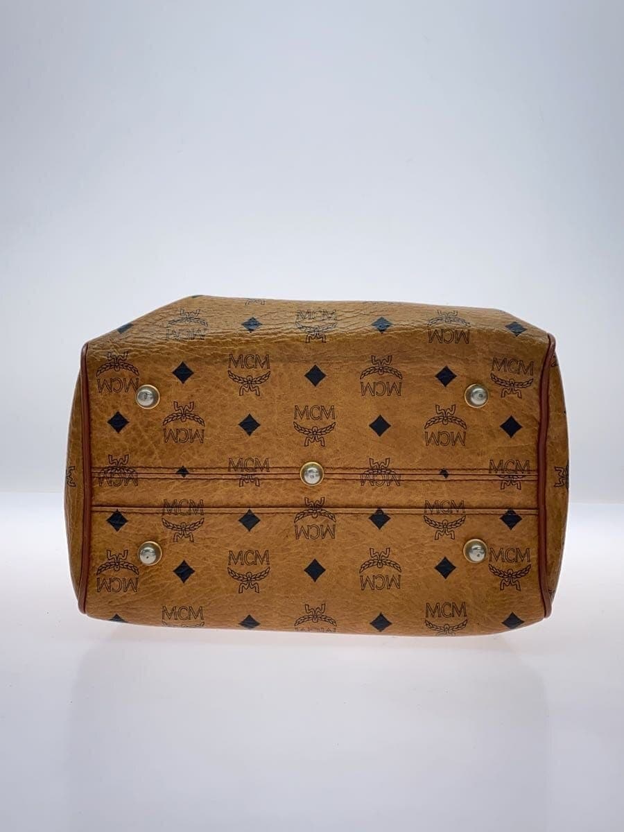 MCM Mini Boston Bag BRW All Over Pattern 4