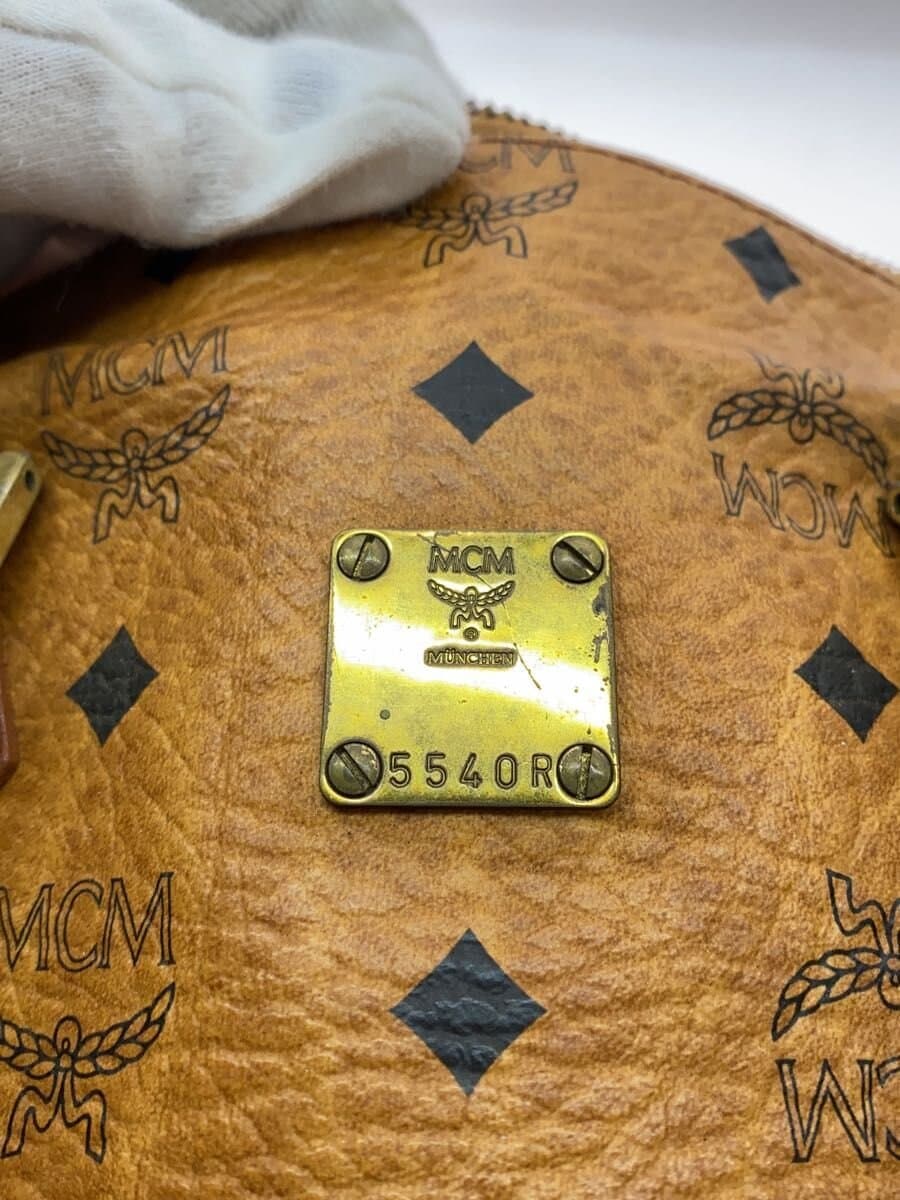 MCM Mini Boston Bag BRW All Over Pattern 5