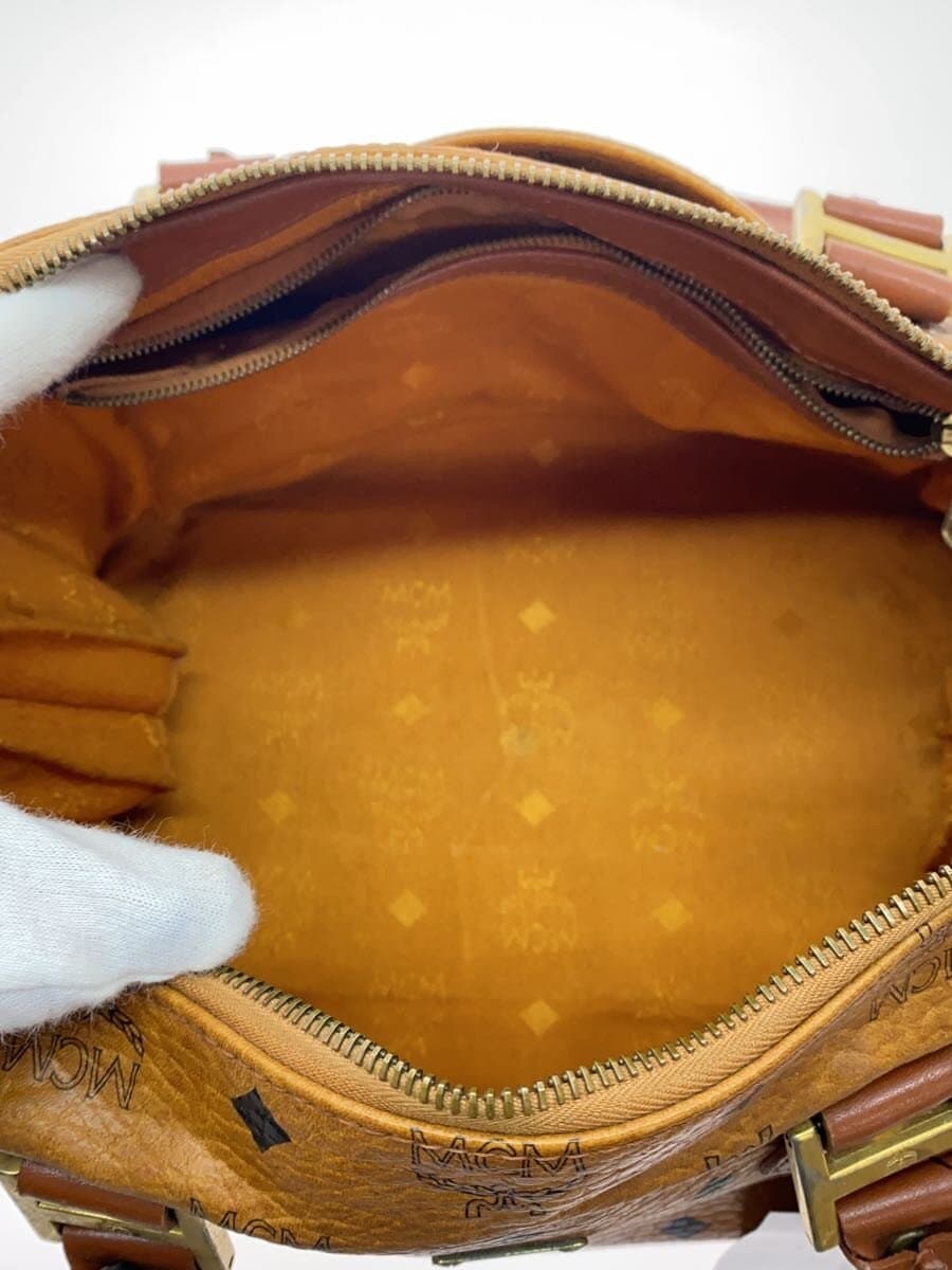 MCM Mini Boston Bag BRW All Over Pattern 6