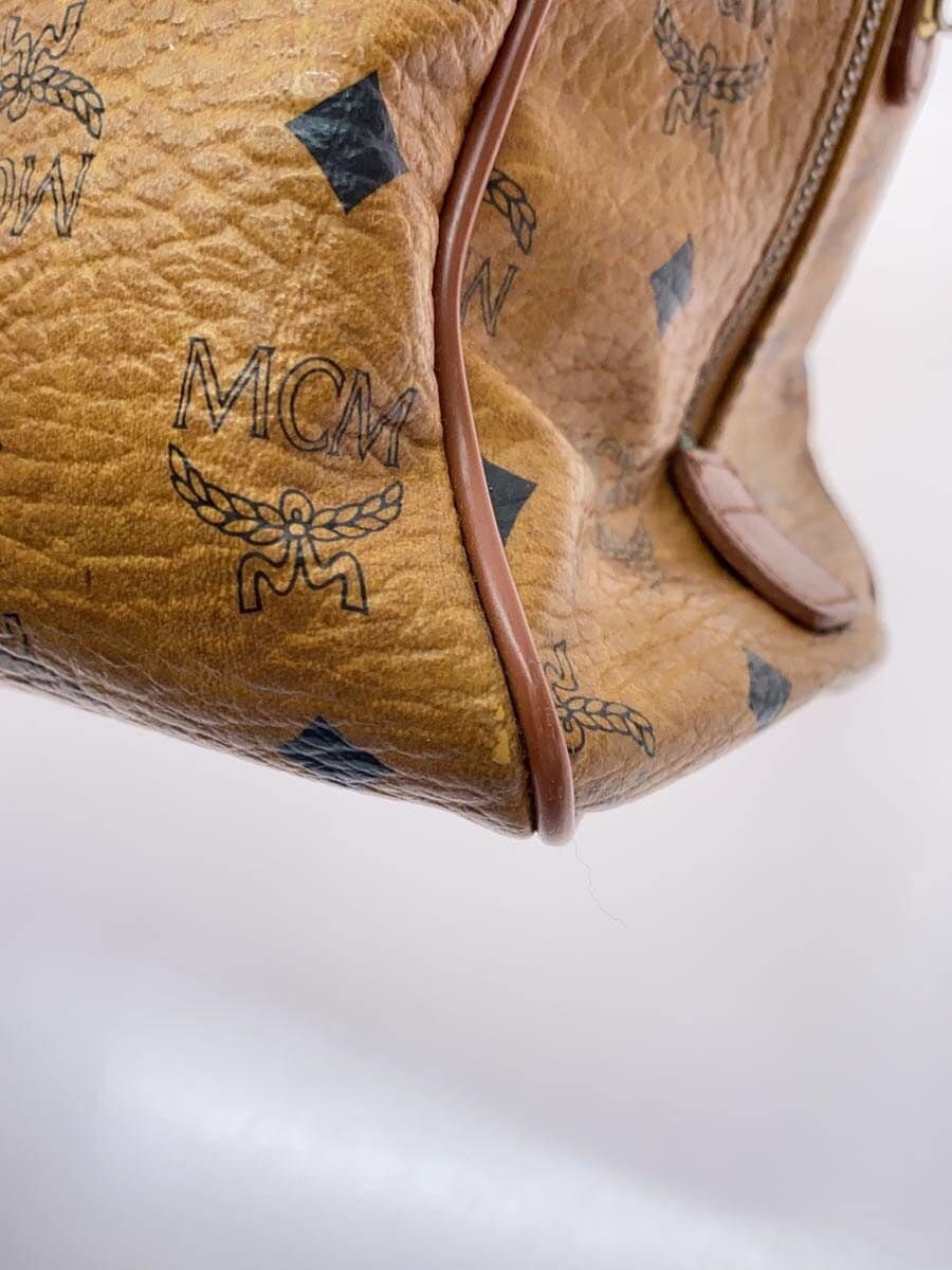 MCM Mini Boston Bag BRW All Over Pattern 7