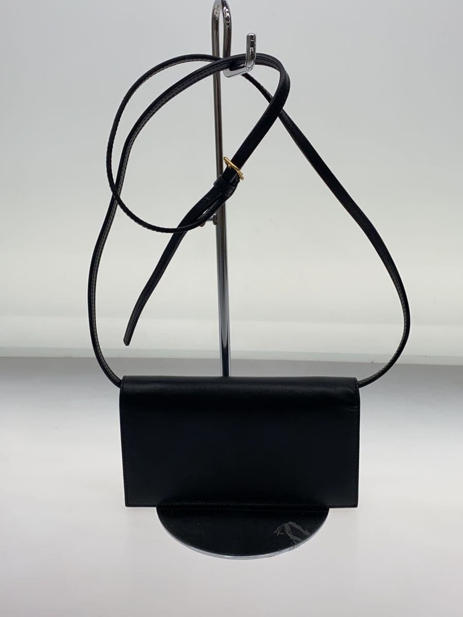 MARNI Wallet Bag by Color Shoulder Bag Leather BLK Solid 3